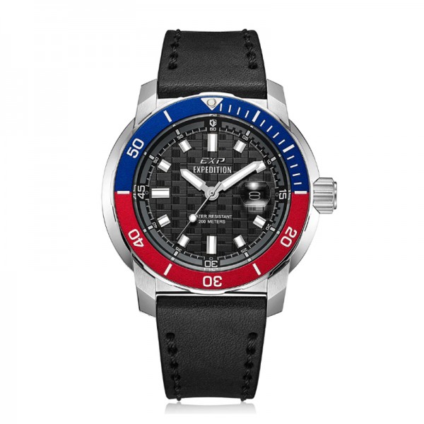 Expedition 6335 Silver Red Blue Pepsi Leather MDLSSBARE